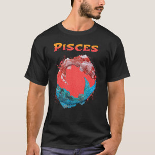 Fiskar Fiskarna Zodiakshoroskop Vatten Astrologi t Shirt