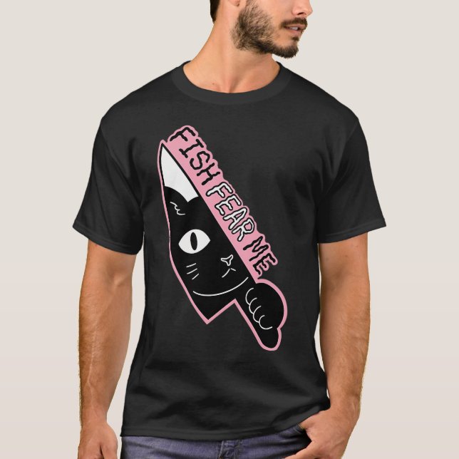 Fiskar fruktar mig t shirt (Framsida)