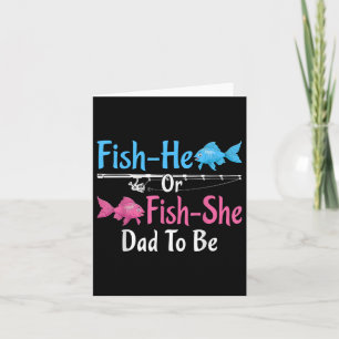 Fiskar-han eller fisk-her-Pappa för att vara Gende Kort