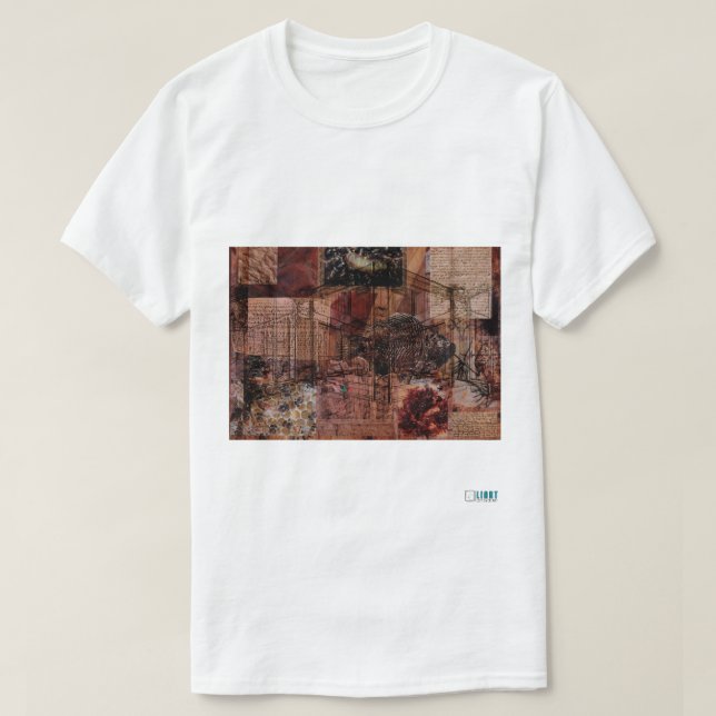 Fiskar minns träd— framsidestryckt T-shirt (Design framsida)