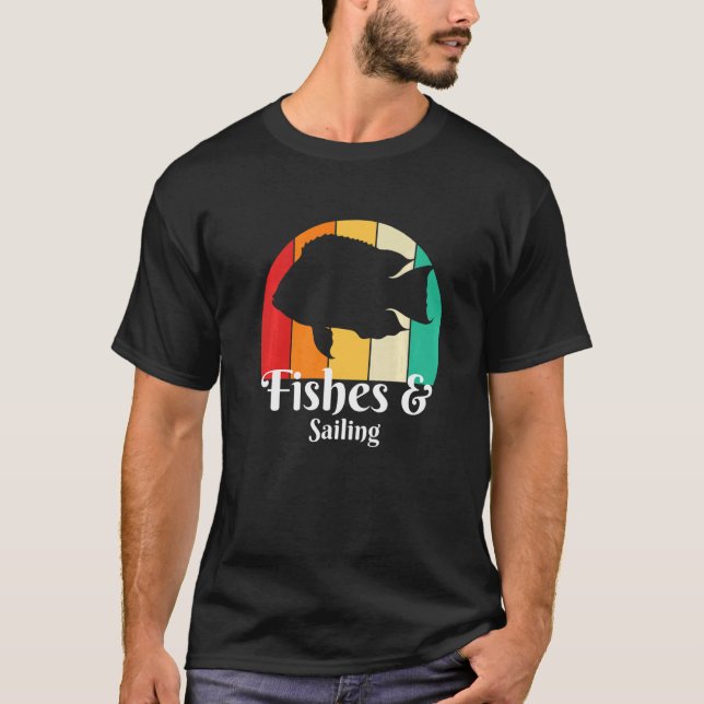 Fiskar Och Segling T Shirt (Framsida)