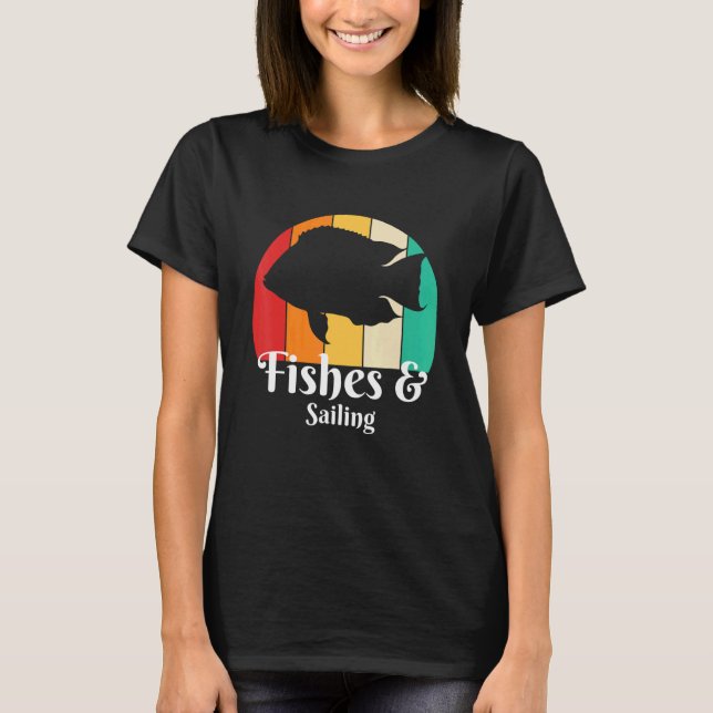 Fiskar Och Segling T Shirt (Framsida)