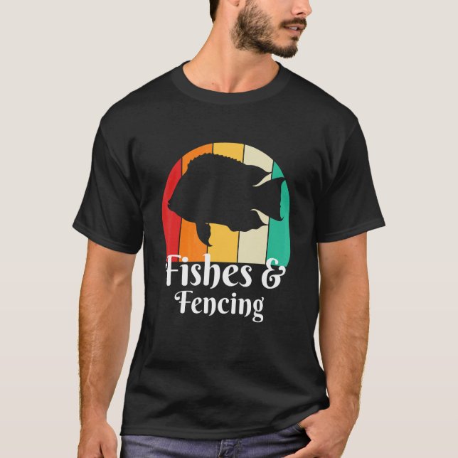 Fiskar Och Stängsel T Shirt (Framsida)