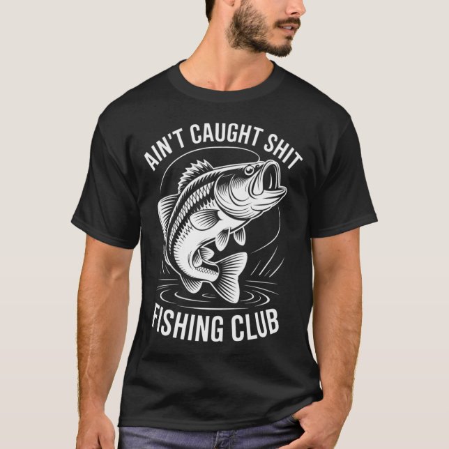 Fiskar Pappas Dag Skämt T Shirt (Framsida)