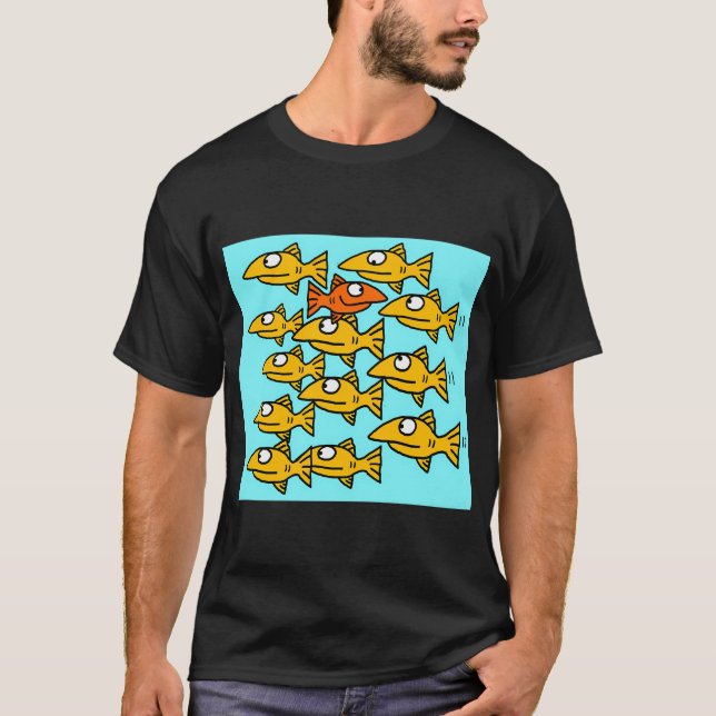 Fiskar T Shirt (Framsida)