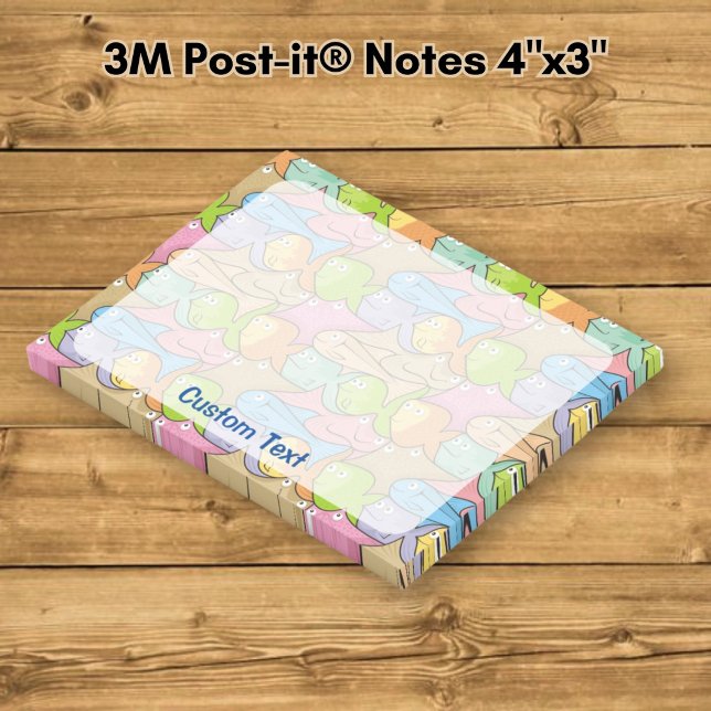Fiskar tecknad film post-it block (Skapare uppladdad)