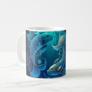 Fiskar-Tematisk Näringsvärde Kaffemugg