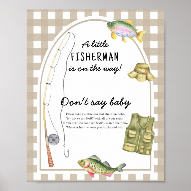 Fiskarbarnvakt - Säg inte bebis Poster (Framsidan)