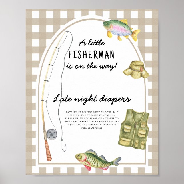 Fiskarbarnvakt - Sen natts blöjor spel Poster (Framsidan)