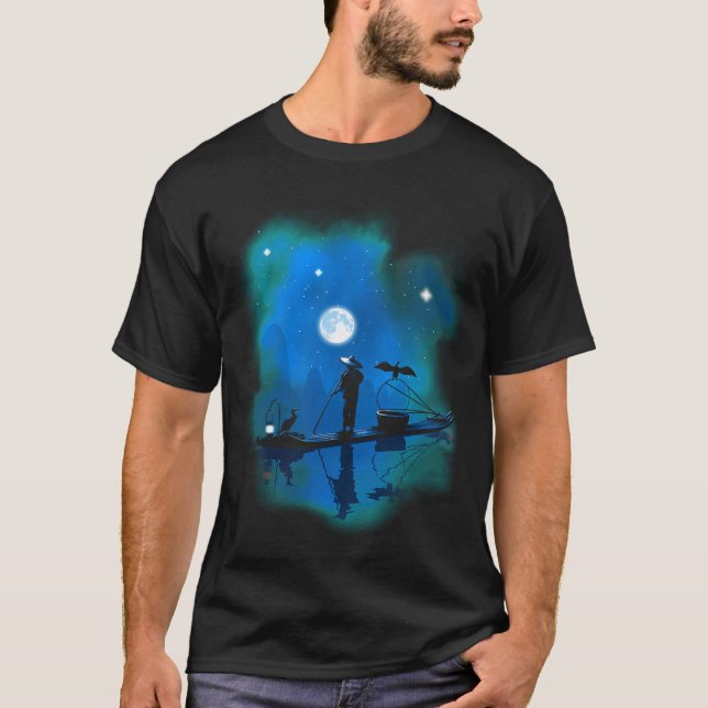 Fiskarbåt i Kina T Shirt (Framsida)