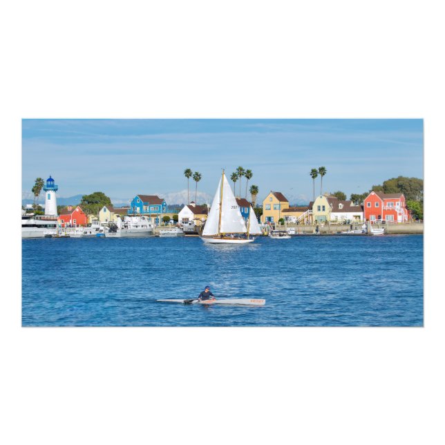 Fiskarby - Marina Del Rey, CA Fototryck (Framsidan)
