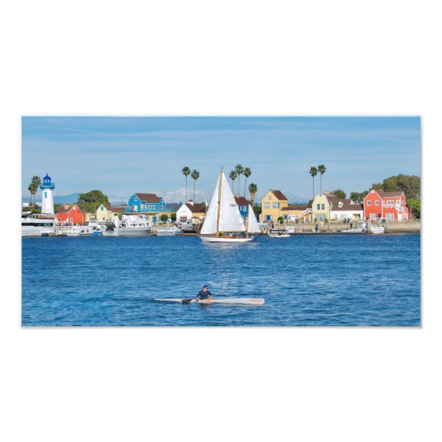 Fiskarby - Marina Del Rey, CA Fototryck (Framsidan)