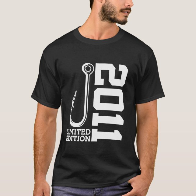 FISKARE 14-ÅRS Födelsedagsfiske begränsad utgåva 2 T Shirt (Framsida)