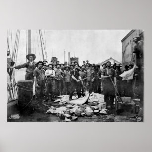 Fiskare 1888 Puget Ljud - Washington Poster
