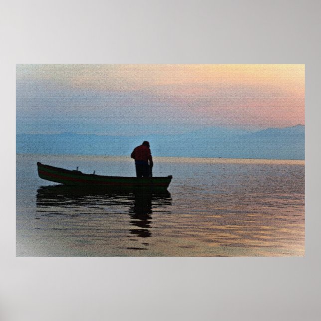 Fiskare 36 x 24 Poster (Framsidan)