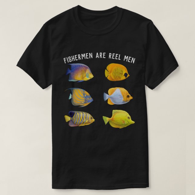 Fiskare är Reel Manar T-Shirt (Design framsida)