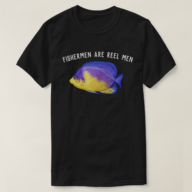 Fiskare är Reel Manar T Shirt (Design framsida)