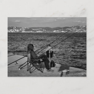 Fiskare av Bosporen i Istanbul Vykort