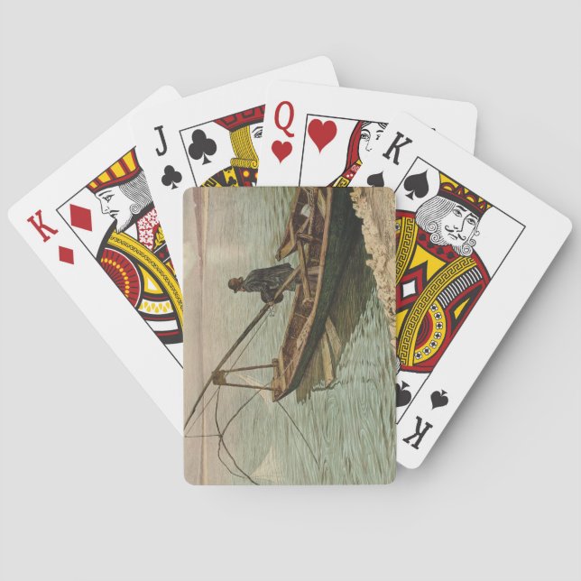 Fiskare (av Max Kurzweil) Casinokort (Baksidan)