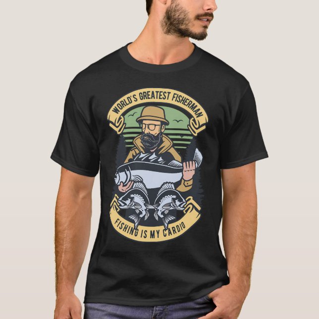 fiskare bästa gåva man t shirt (Framsida)