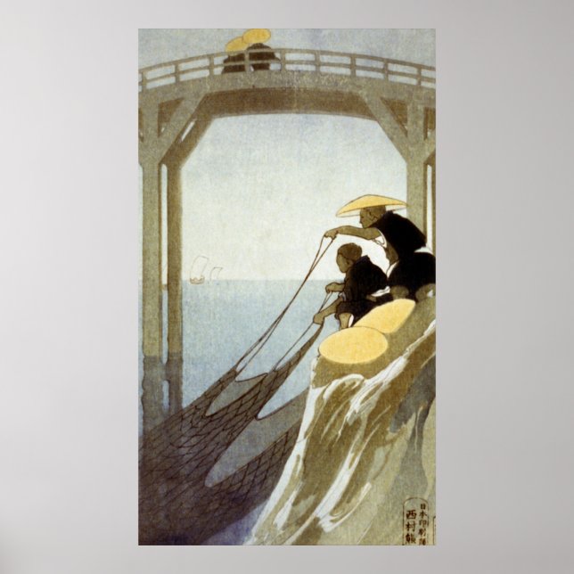 Fiskare - Bertha Boynton Lum - 1913 Poster (Framsidan)