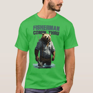 Fiskare Comin Thru Kodiak Bear T Shirt