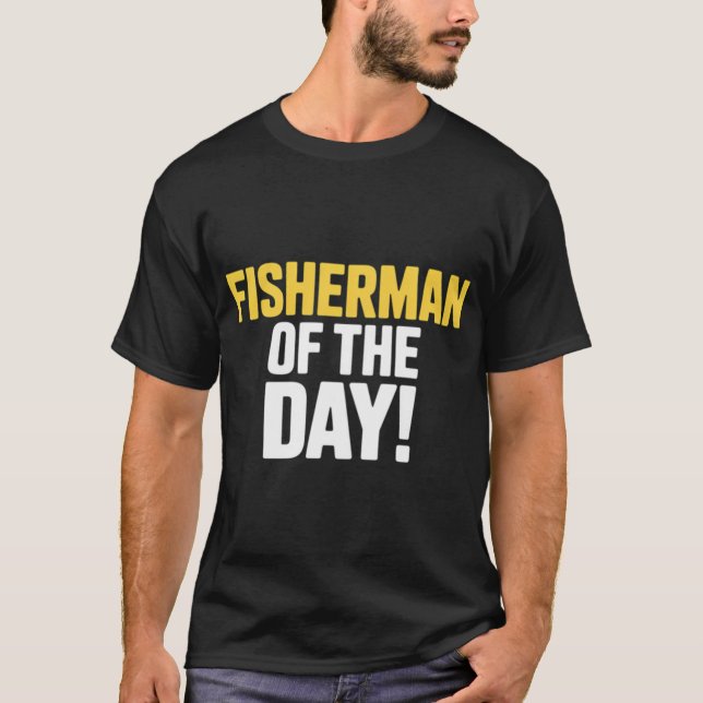 Fiskare dags! - Unik T Shirt (Framsida)