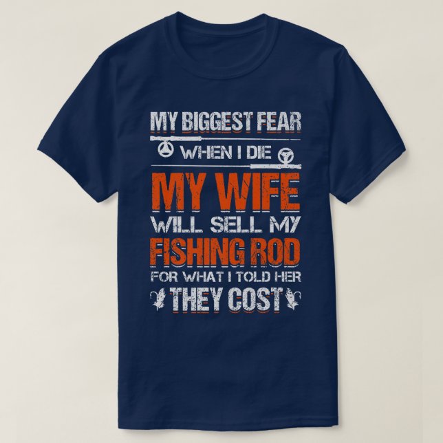 Fiskare Fisher Fish237 T Shirt (Design framsida)