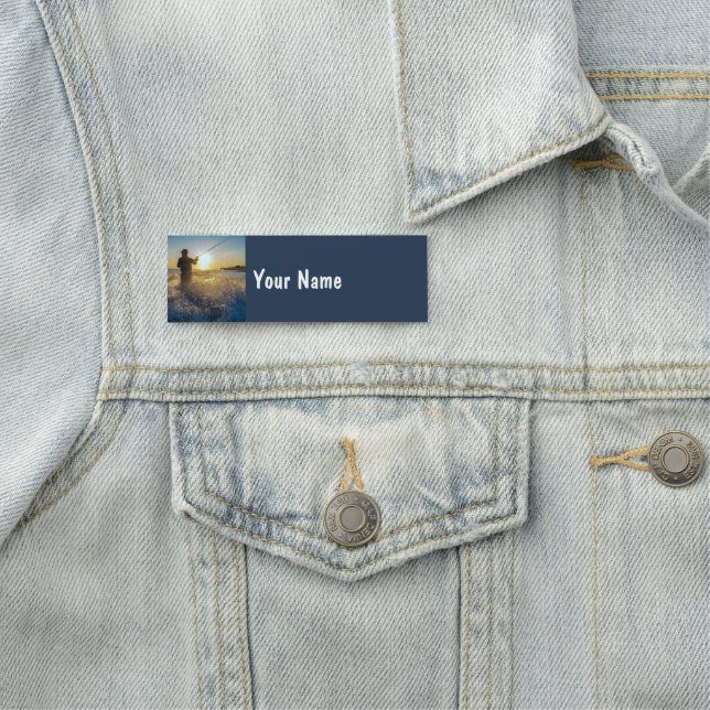 Fiskare Fiskare Fiskare Eget namn på Sjö Hobby Namnbricka (På plats)