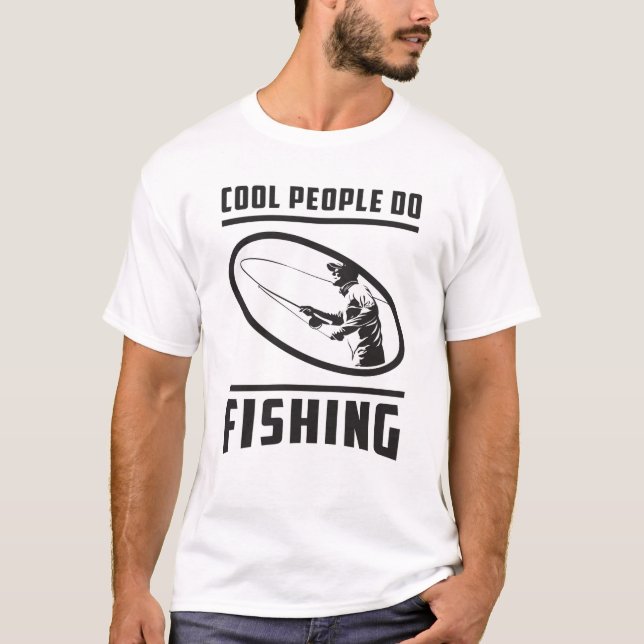 Fiskare Fiskare Fiske Fiske Rod Funny Gift Idea T Shirt (Framsida)