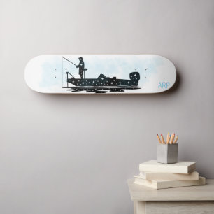 *~* FISKARE FISKARE - Initialer Mini Skateboard Bräda 18,5 Cm