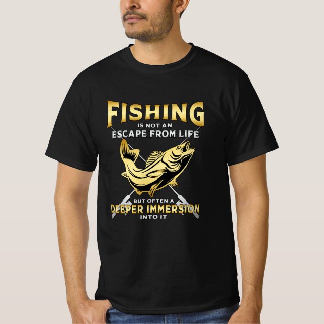 Fiskare Fiske efter Kärlek Fiske efter Rod Funny G T Shirt (Framsida)