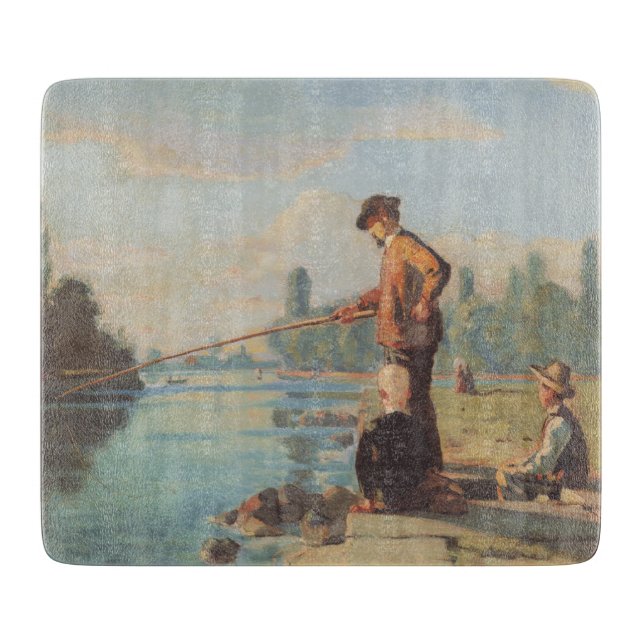 Fiskare (fiske utomhus) (Angling) (Floden) (Framsidan)