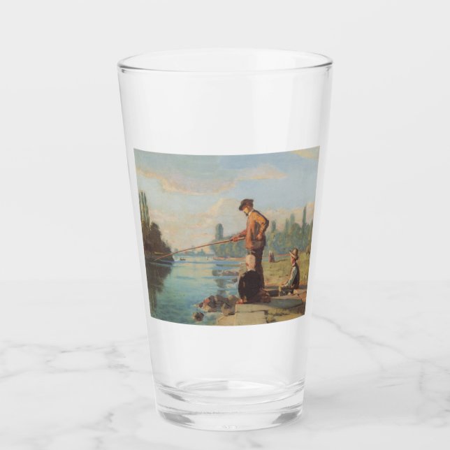 Fiskare (fiske utomhus) (Angling) (Floden) Glaskopp (Framsida)