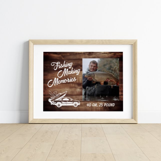 Fiskare Fiskeminnen Fars dag Fiske Poster (Skapare uppladdad)