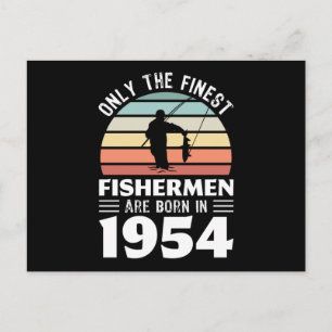 Fiskare födda 1954 70-årspresent Fiskargåva Vykort