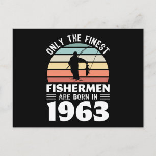 Fiskare födda 1963 60-årspresent Fiskargåva Vykort