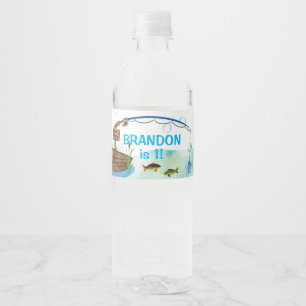 Fiskare födelsedag för icke-fisk-småfiskare vattenflaskor etikett