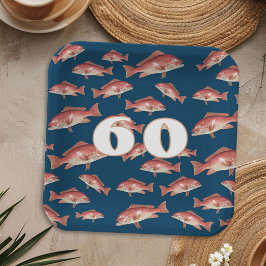 Fiskare Födelsedag Röd Snapper Mönster
