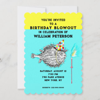 Fiskare Födelsedagsfest Inbjudningar