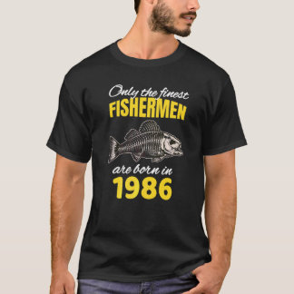 Fiskare från 36:e födelsedagen föds 1986 t shirt
