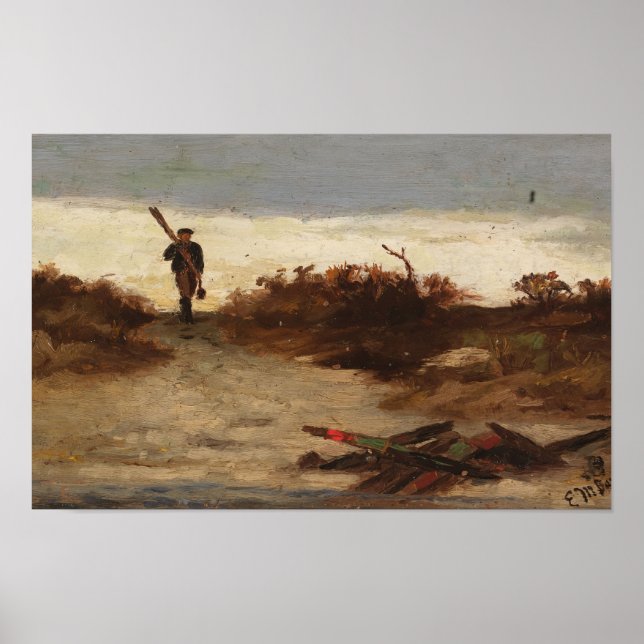 Fiskare från Vatten (1886) Edward Mitchell Poster (Framsidan)