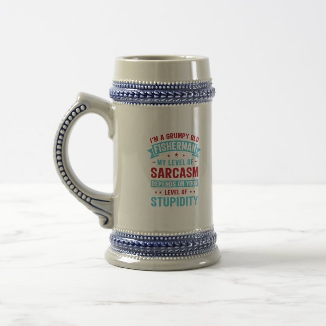 Fiskare Funny Sarcasm Novelty Humor Gift Sejdel (Vänster)