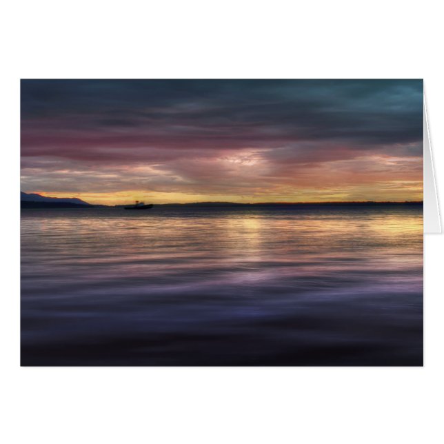 Fiskare ger tillbaka hälsningskort (Framsidan Horizontal)