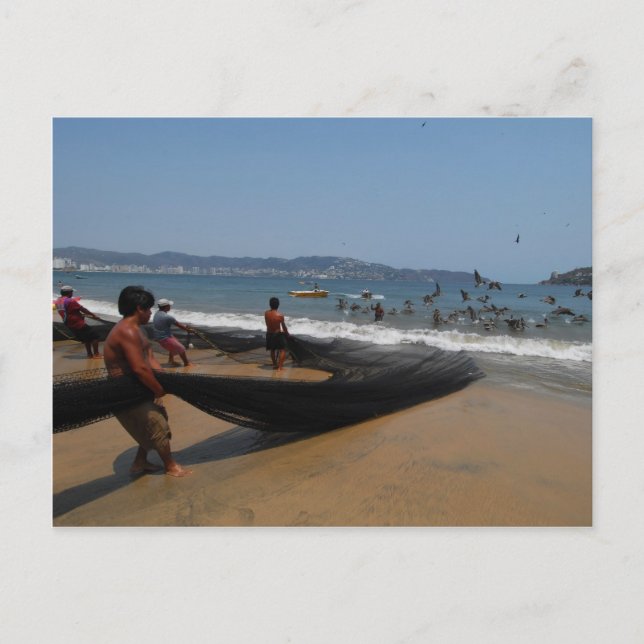 Fiskare i Acapulco Vykort (Framsida)