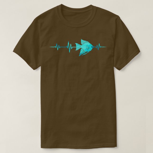 Fiskare i biologi Heartslag Fiske som fiskar T Shirt (Design framsida)