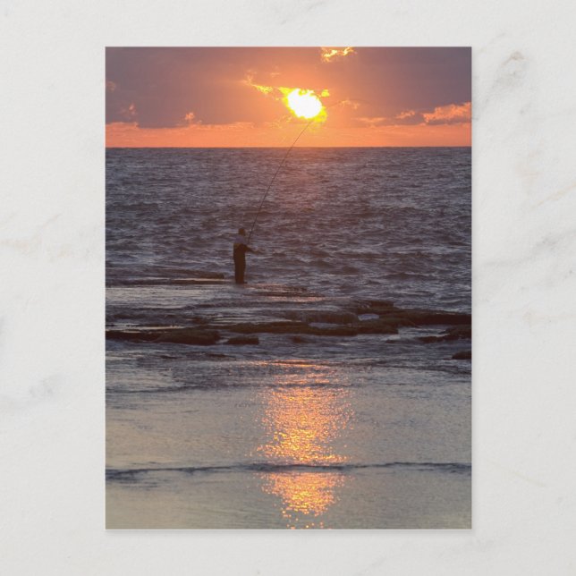 Fiskare i Byblos vid sunset, Libanon Vykort (Framsida)