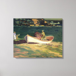 Fiskare i Cape Elizabeth (Maine, USA) Canvastryck