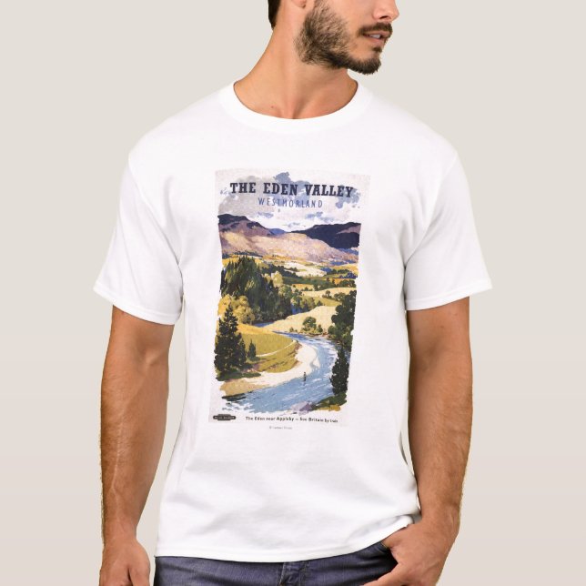 Fiskare i den Eden dalen Tee Shirt (Framsida)