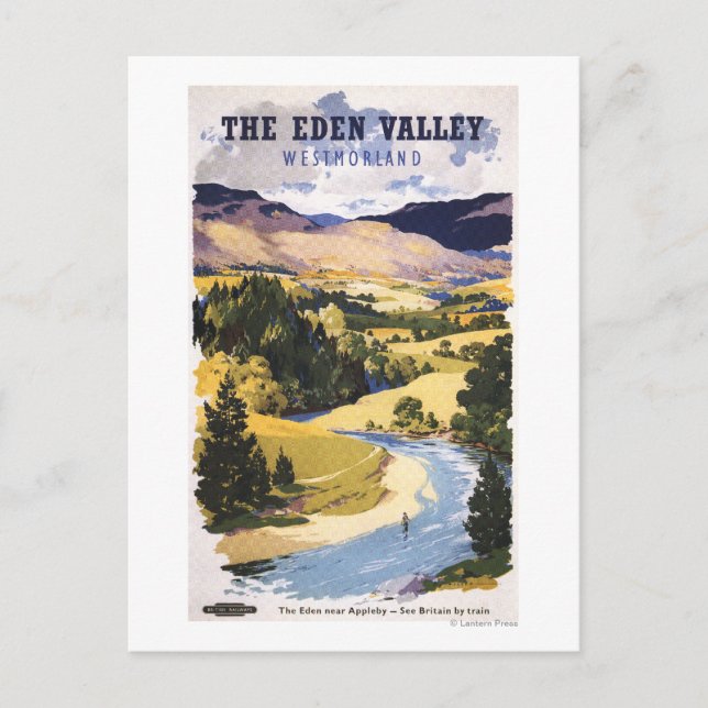 Fiskare i Eden Valley Vykort (Framsida)